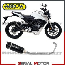 Echappement Complete Arrow Thunder AKN Aluminium Noir Honda Cb 125 R 2020 20