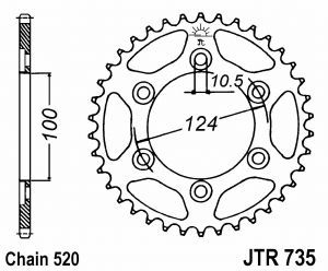 Couronne kit chaine ducati - couronne,