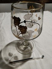 Coupe Sur Pied Cristal Ou Verre Émaillé