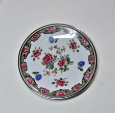 ASSIETTE A DESSERT RAYNAUD ET COMPAGNIE LIMOGES CERCLEE ARGENT ART DECO N°3