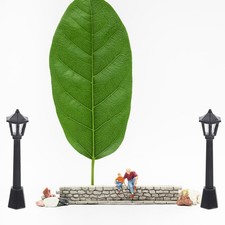  6 Pcs Lampadaire Miniature Maison De Poupee Accessoires Jardin Mini-lumières