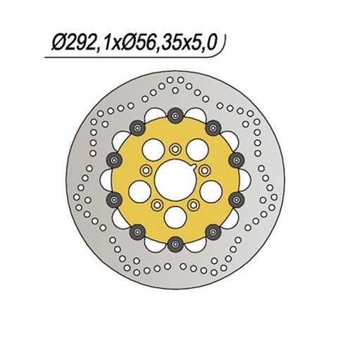 Disque frein avant harley - de,