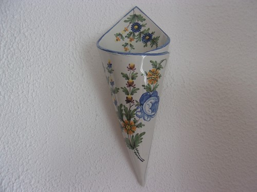 Cache pot mural faience decor - pot,