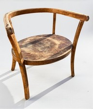 Vintage : Chaise enfant style Baumann en hêtre