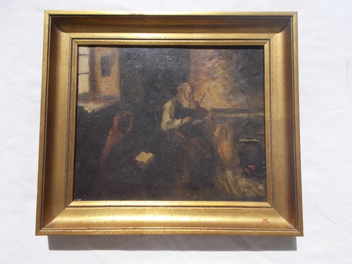 Tableau ancien huile sur - tableau,