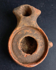 Ancienne Lampe A Huile Romaine