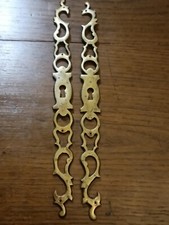 Entrées de Serrure en Laiton H 26,8 X 2,2 cm Accessoires de Meubles Anciennes 