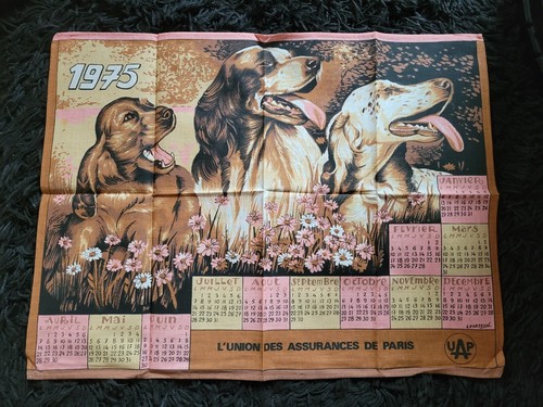 Torchon calendrier 1975 - torchon/calendrier, uap