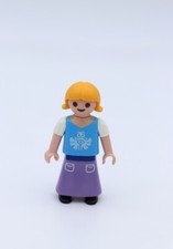 PLAYMOBIL ENFANT fillette haut bleu jupe mauve - Ecole 4324 5923