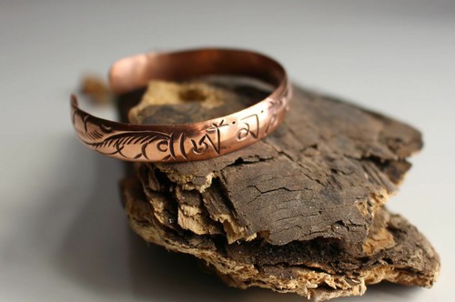 Copper bracelet om - om, bracelet,
