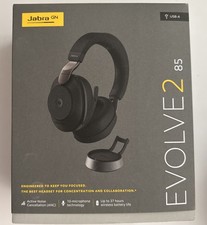JABRA EVOLVE2 85 UC STEREO - MICRO CASQUE SANS FIL - NOIR Et base De Charge