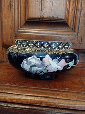 Coupe Centre De Table Émaillé Legras Montjoye Art Nouveau