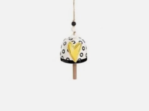 Heart bell tracy peche 4x6 - heart,