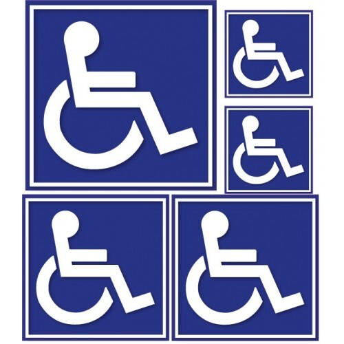 Autocollant handicapé set - set, de