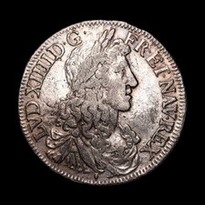 Louis XIV (1643-1715) Demi-écu juvénile 1666 Aix