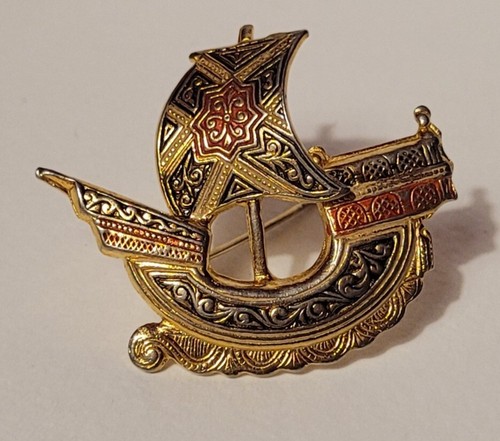 Bijou vintage broche de - or,