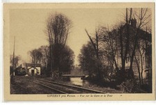 GIVERNY (27) - Vue sur la gare et le pont
