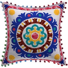 Housse de coussin blanche