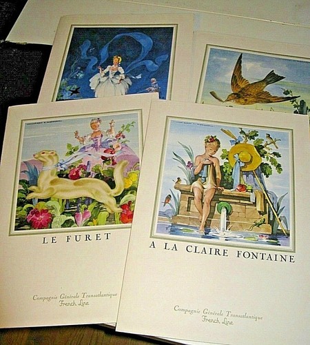 Beaux menus paquebot - du,