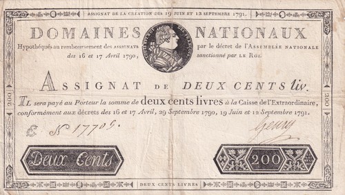 France 200 livres louis - 200, xvi