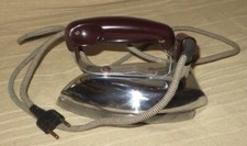  Ancien FER à REPASSER CALOR, poignée bakélite