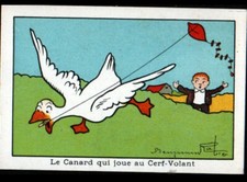 VILLEFRANCHE (69) IMAGE ancienne VERRULYSE, CANARD & CERF VOLANT Benjamin RABIER