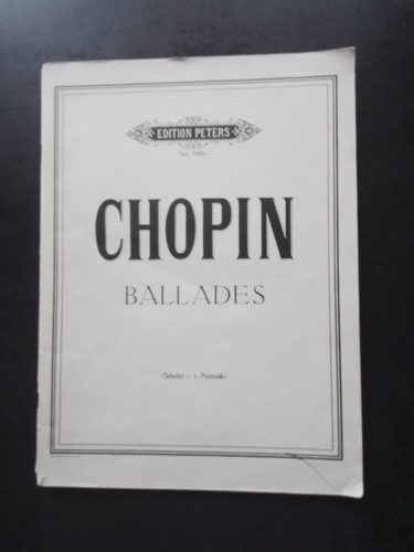Partition chopin ballades - partition,