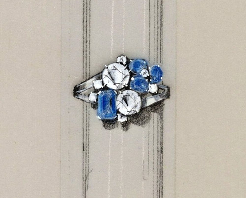 Gouaché joaillerie 1930 - joaillerie,