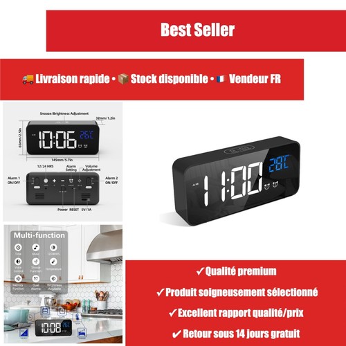 Latec réveil numérique led - latec,