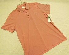IZOD Men's Performance Golf Shirt Quick Dry Polish Red Polo Size Large
