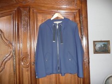 HERNO veste à capuche bleue nuit 40/42 NEUVE TTBE