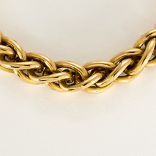 Collier en or jaune à maille