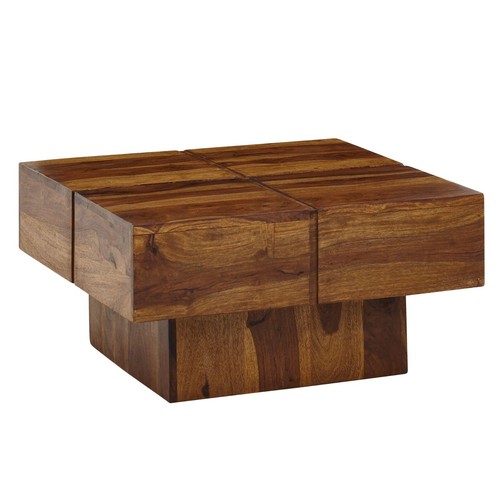 Table basse carrée bois - basse,