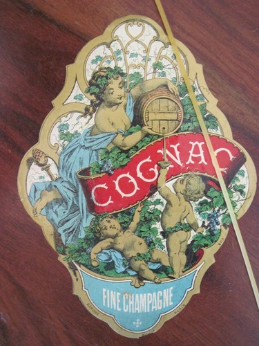Etiquette ancienne cognac - cognac, fine