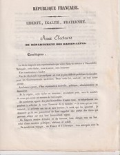 Année 1848. République