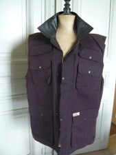 Gilet sans manche, toile de coton huilé "Aussie Apparel" marron, XL