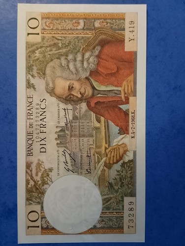 Saisir billet 10 francs - 10,
