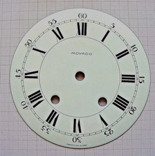 Cadran émail pendule movado - cadran,