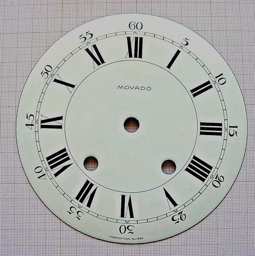 Cadran émail pendule - , movado