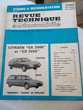 Revue technique automobile RTA Citroen CX 2000 2200 limousine break confort supe