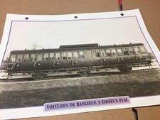 041 voiture banlieue 3 essieux PLM 1910 Fiche collection ATLAS trains de légende