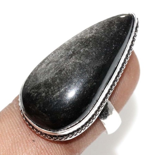 Bague artisanale argentée - bague, en