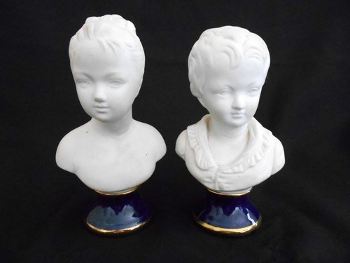 Paire biscuit figurine - biscuit,