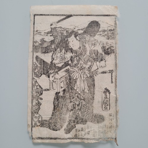 Ancienne estampe japonaise sur