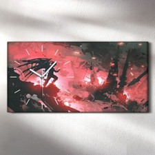 Horloge murale sur toile 60x30