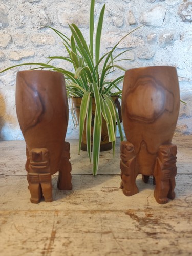 Paire vase sculpture - paire, de