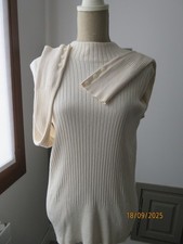 pull beige ras de cou marque esprit , neuf