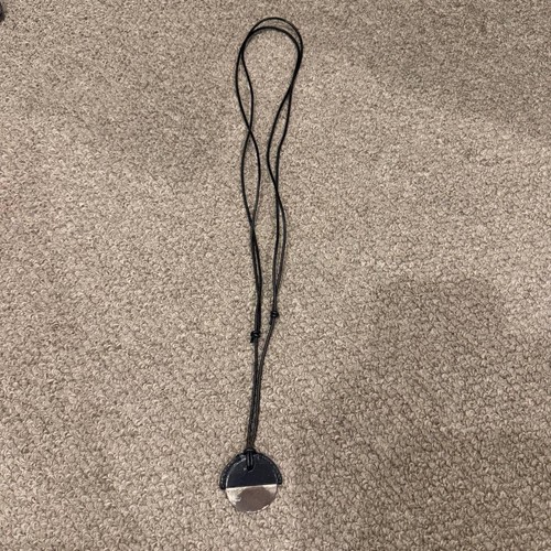 Collier cuir noir ann - cuir,