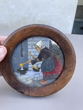 cadre sous verre bretagne signé  Paul Fouillen QUIMPER.