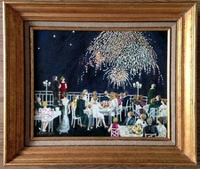 HST "Feux d'artifices "signée Hisako 1988, Monte-Carlo